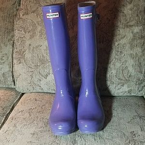 Hunter boots lilac size 10